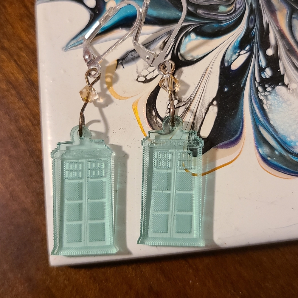 Tardis Earrings